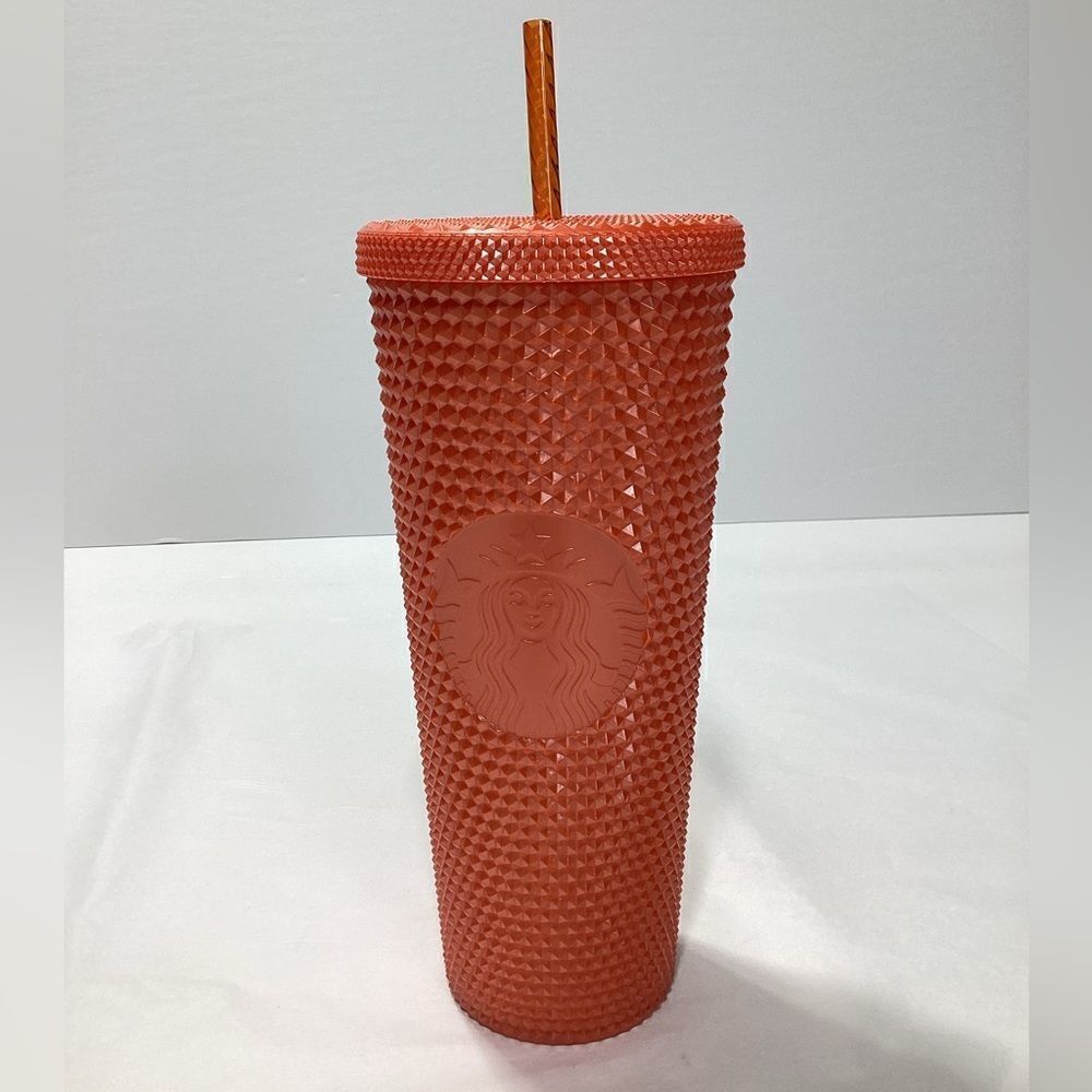 Starbucks Burnt Orange Studded Tumbler NWT